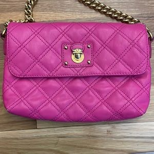 Marc Jacobs Pink Quilted Leather Small Single Shoulder Bag